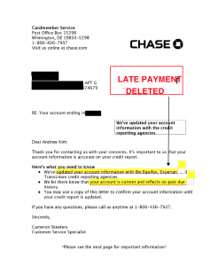 Sample Letter Explaining Late Payments from imaxcredit.com