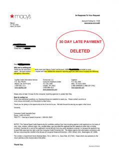 Late Mortgage Payment Letter from imaxcredit.com
