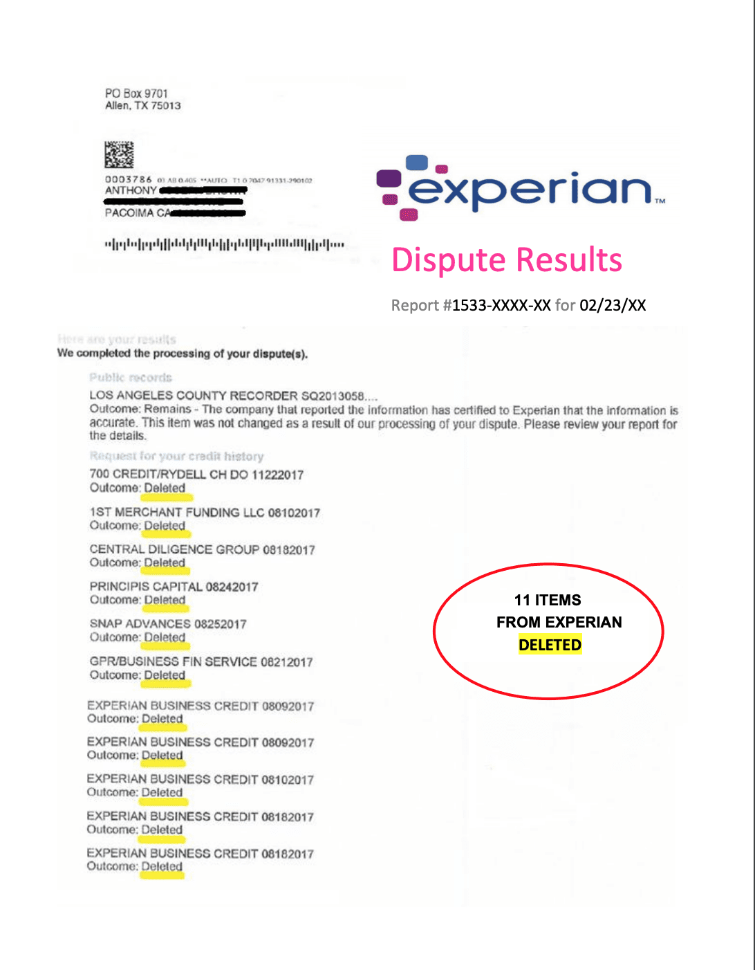 Most Effective Credit Bureau Dispute Letter  23 Free Copy Pertaining To Credit Report Dispute Letter Template